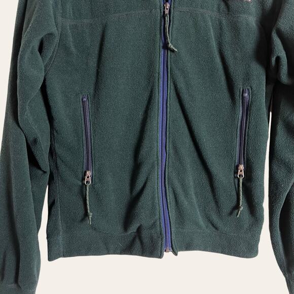 Patagonia Synchilla Men’s Fleece Dark Green Zip Up Jacket Size Small - Picture 4 of 7